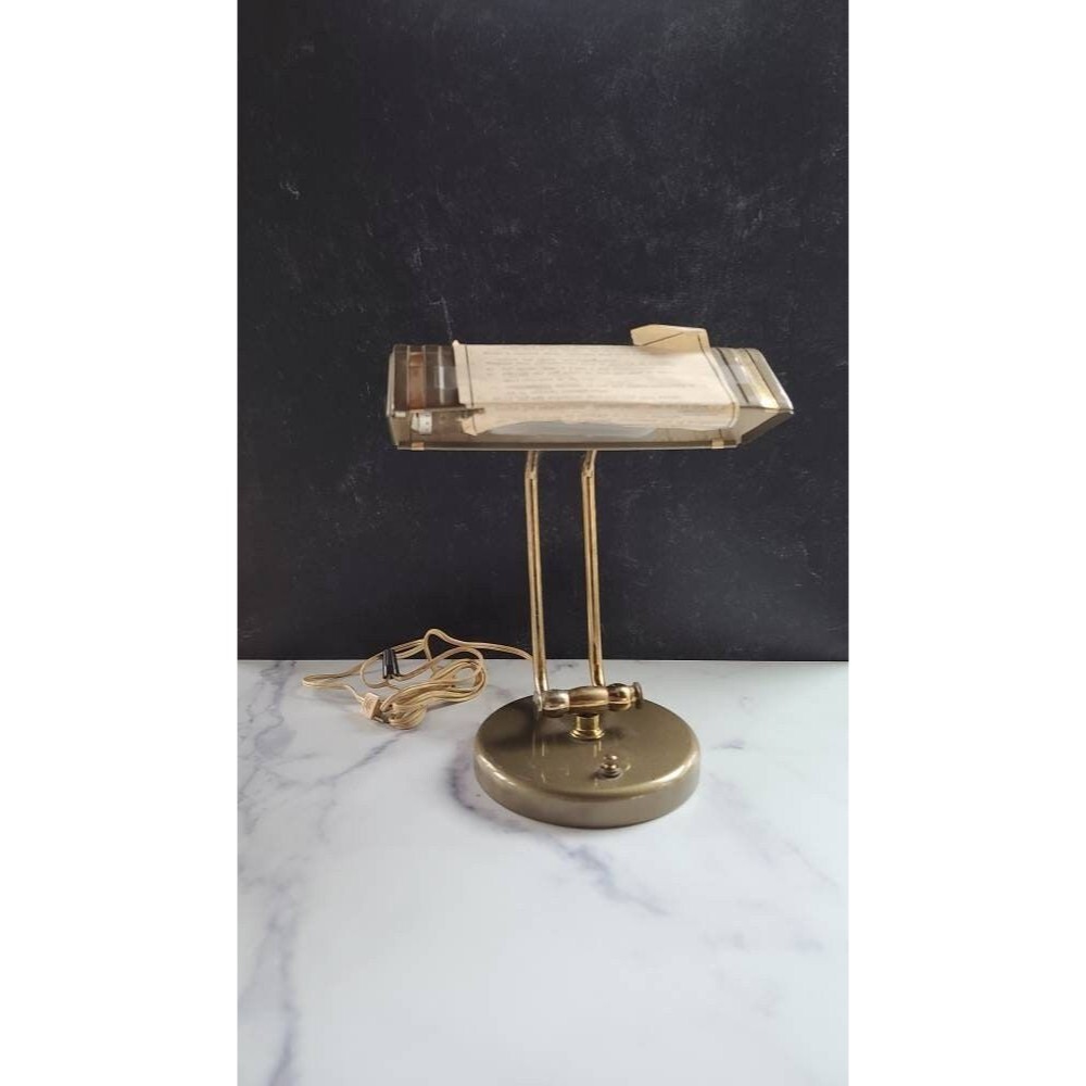 Double Bar Metal Bankers Lamp